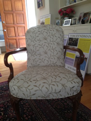 Queen Anne Arm Chair by Mercier Reupholstery