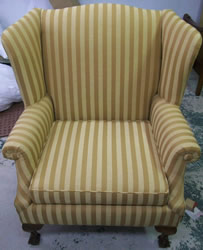 Wingback Chair by Mercier Reupholstery